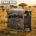 Camouflage Pop-Up Hunting Blind Easy Setup Ground Shelter Outdoor Camo Blind with Storage for Deer Turkey Duck Archery Season