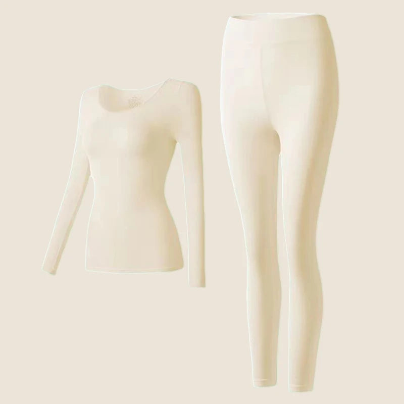 1/2Pcs Flarixa Seamless Thermal Underwear Set Women First Layer Thermal Top Long Johns Suit Winter Thermo Clothing Ladies Thin