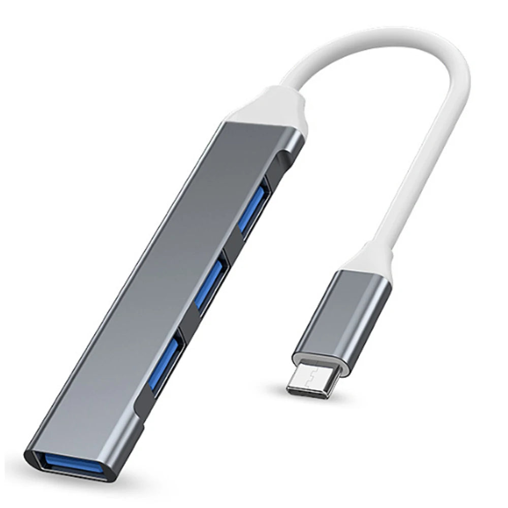 4-Port Multi-Splitter Type C Hub USB Adapter OTG for Xiaomi Lenovo MacBook 13 15 Air pro PC - Computer Accessories