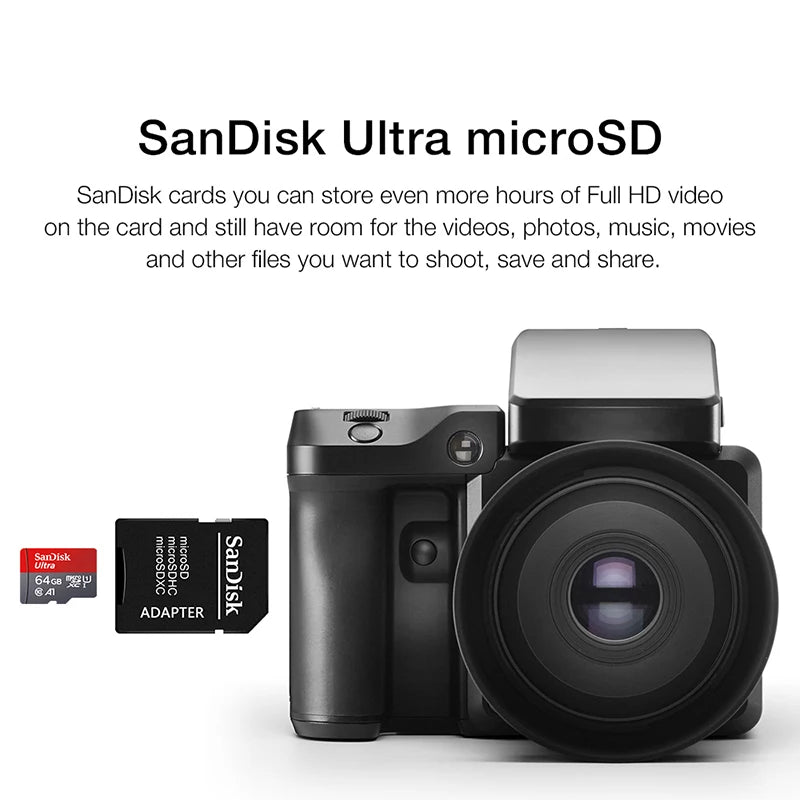 Micro SD Memory Card TF/SDCard 32GB 64GB 256GB 512GB 120M/S Class10 UHS-1 Flash Ultra 128GB Camera/Phone For Card Reader/Adapter