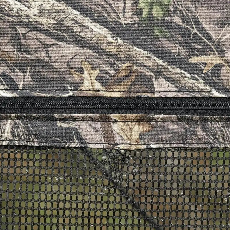 360 Degree View Ground Concealment Tent 85x85x66 Inches For Turkey Hunting, Deer Archery, Wildlife Photography, Silent Zipper Windows Portable Camouflage Shelter Carrying Bag Included High Capacity 4-5 Person Mesh Walls Durable Fabric Design